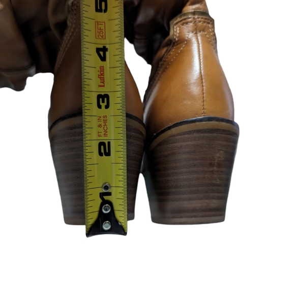 Gianni Bini Wade211 Brown Slouchy Cowboy Boots Size 7 Medium - Picture 11 of 11